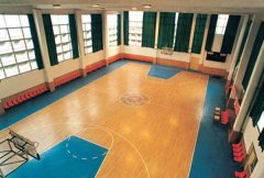 軍事科學院體育館室內(nèi)籃球場地板